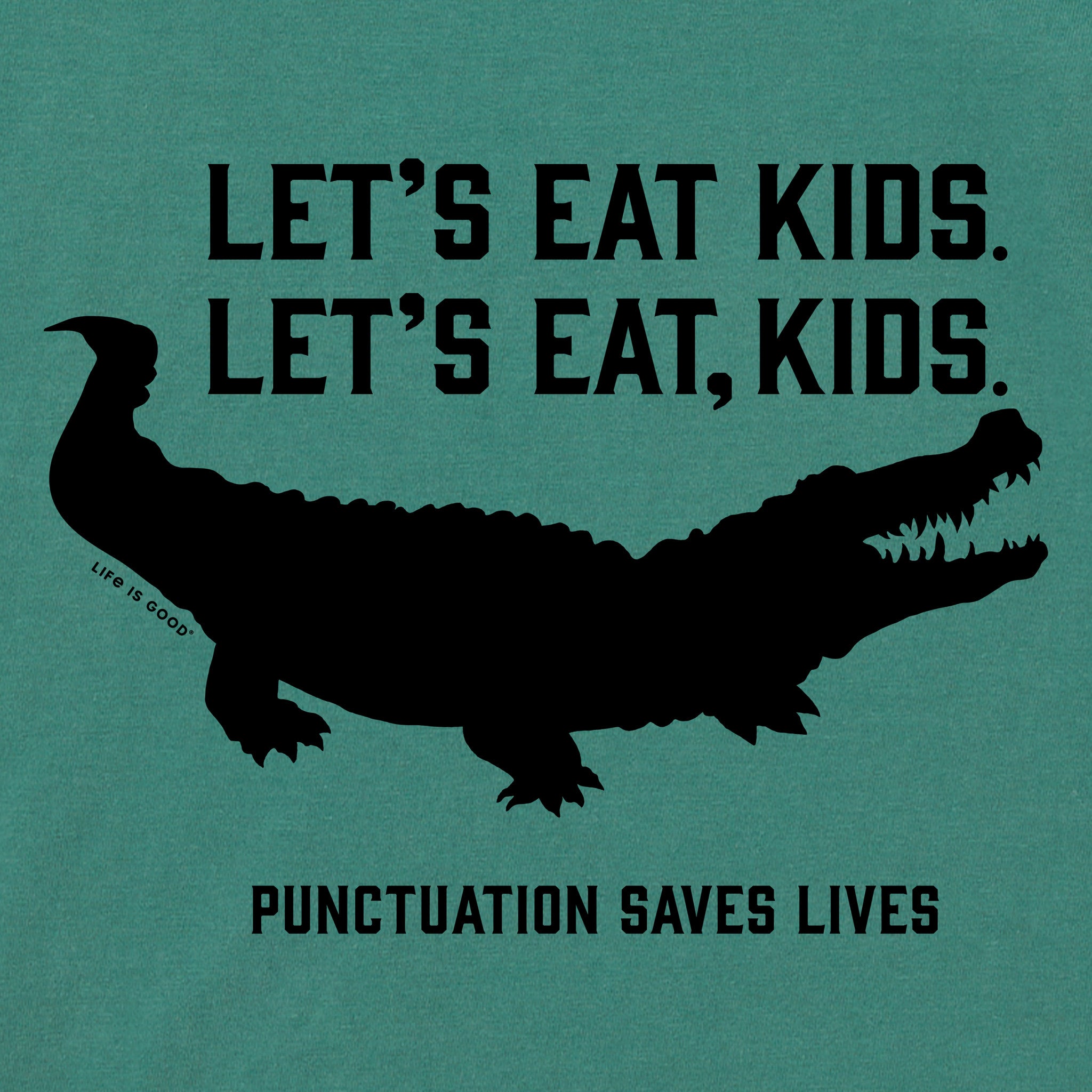 Men's Let's Eat, Kids Croc Short Sleeve Crusher Tee
