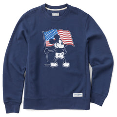 Men's Americana Steamboat Willie Simply True Fleece Crew