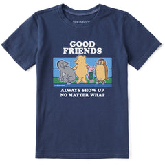 Kids Good Friends Winnie Short Sleeve Crusher Tee