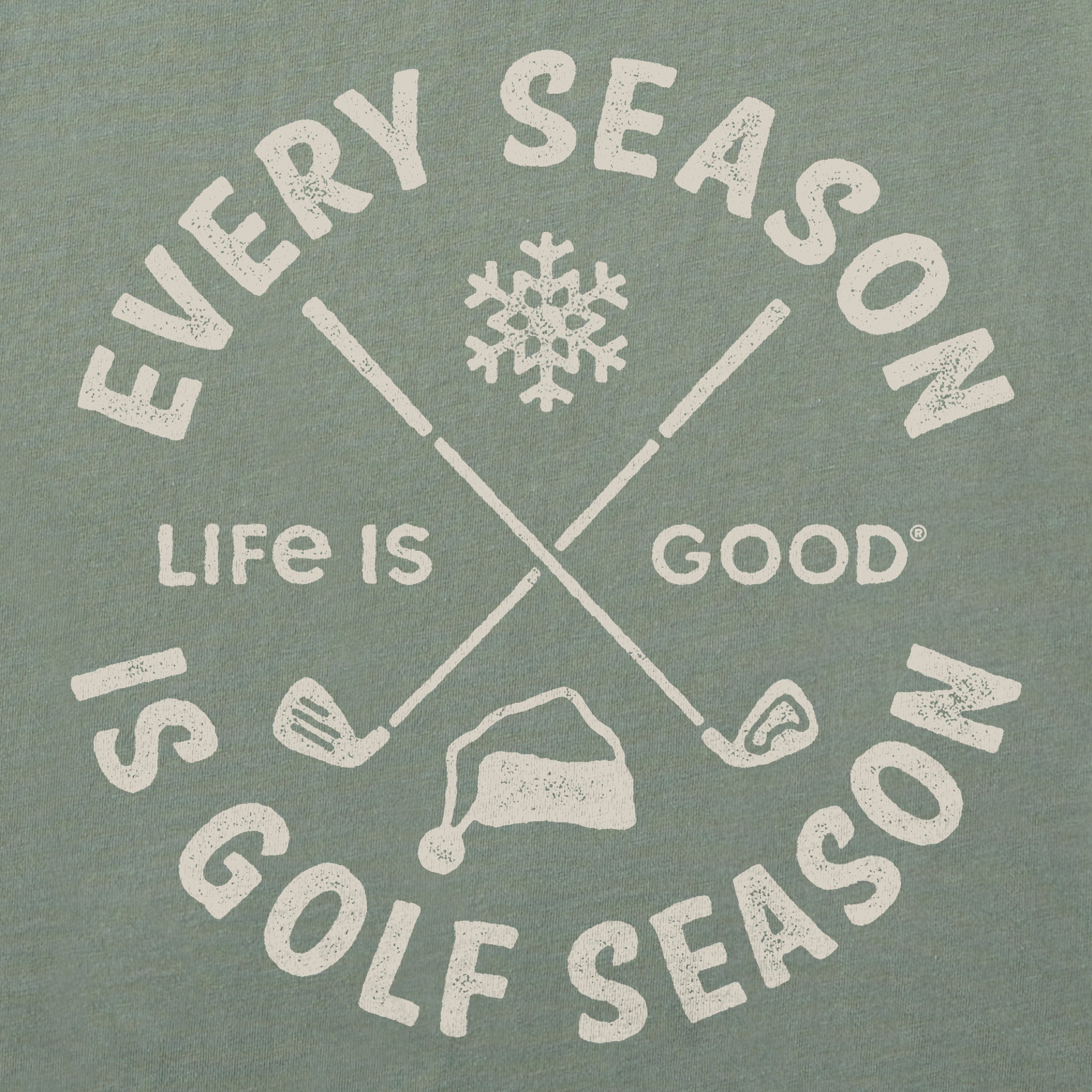 Men's Every Season is Golf Season Long Sleeve Crusher Tee