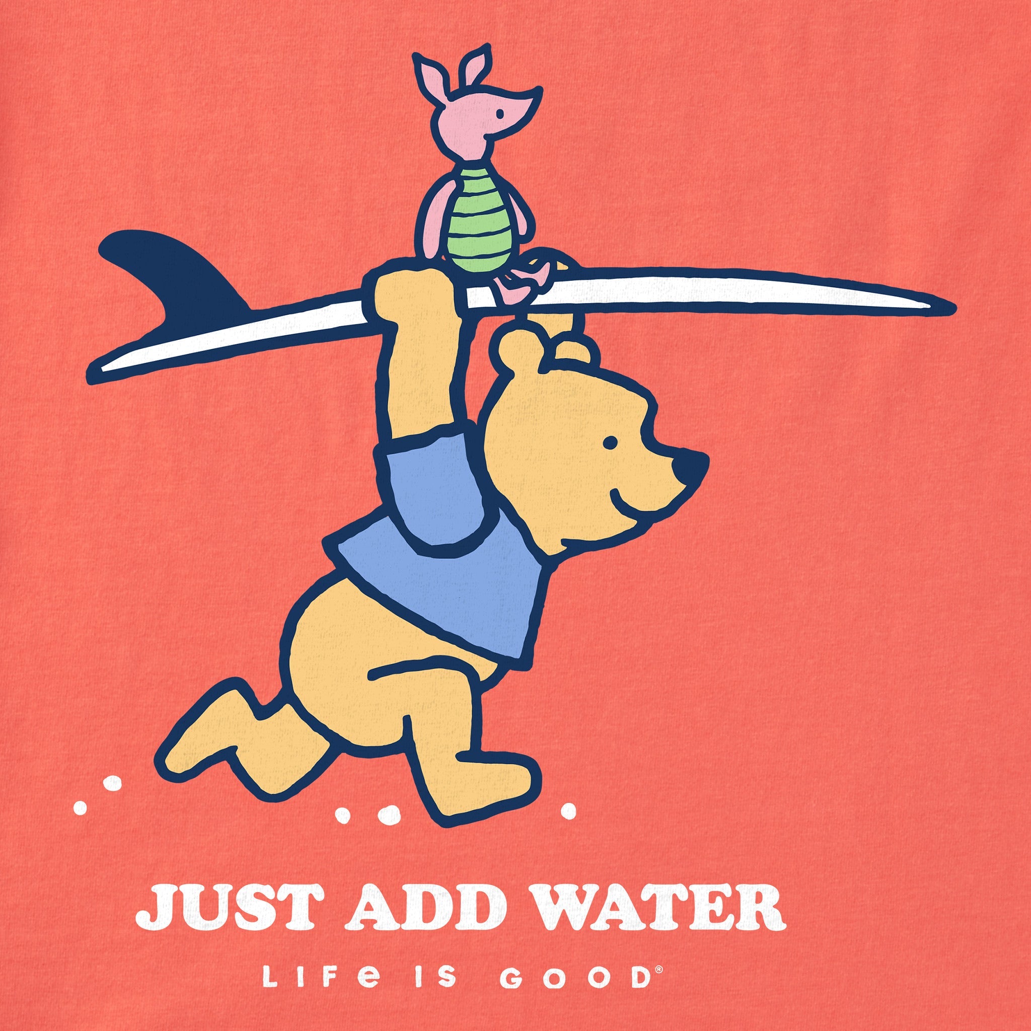 Kids Just Add Water Winnie & P Short Sleeve Crusher Tee