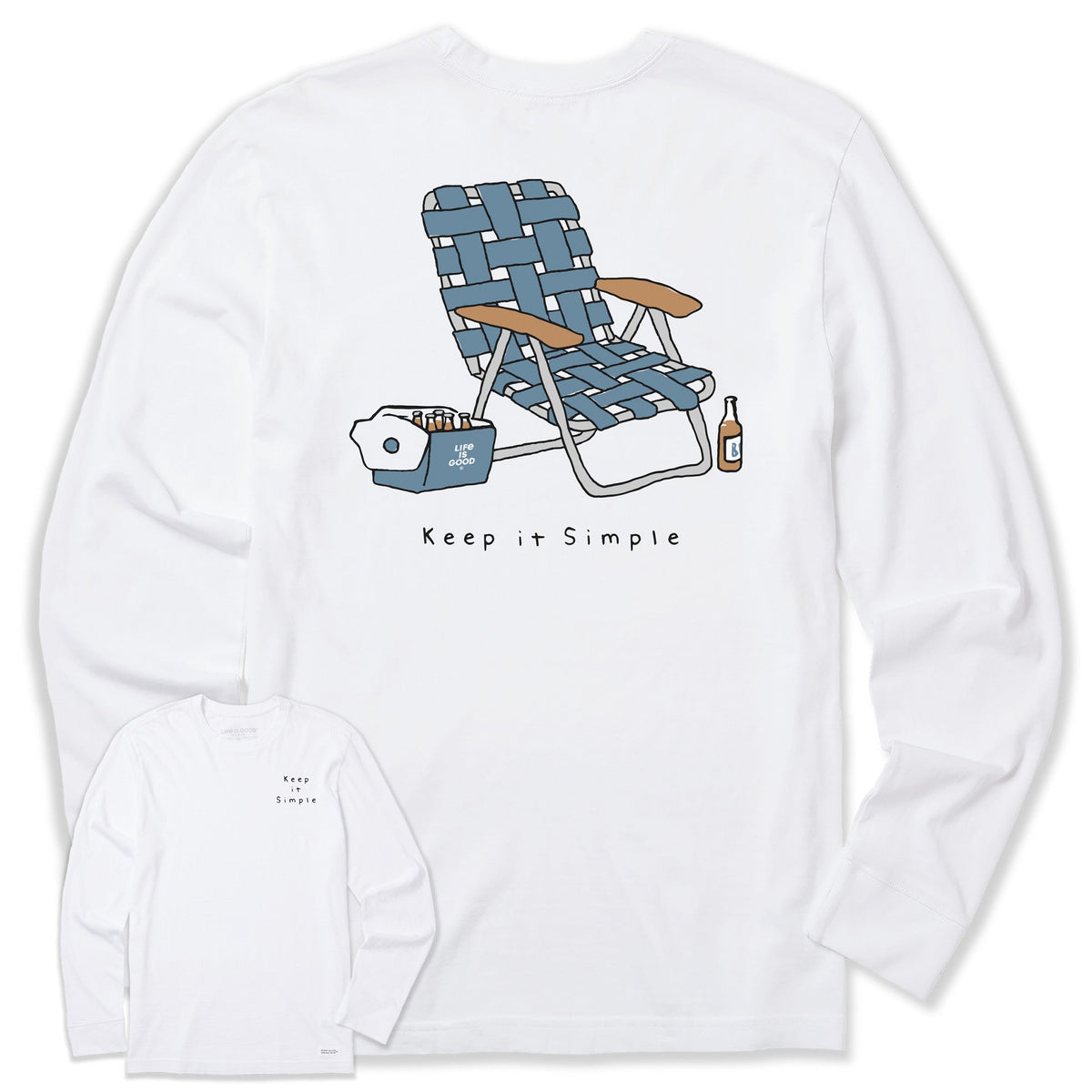 Men's Keep it Simple Chair Long Sleeve Crusher Tee