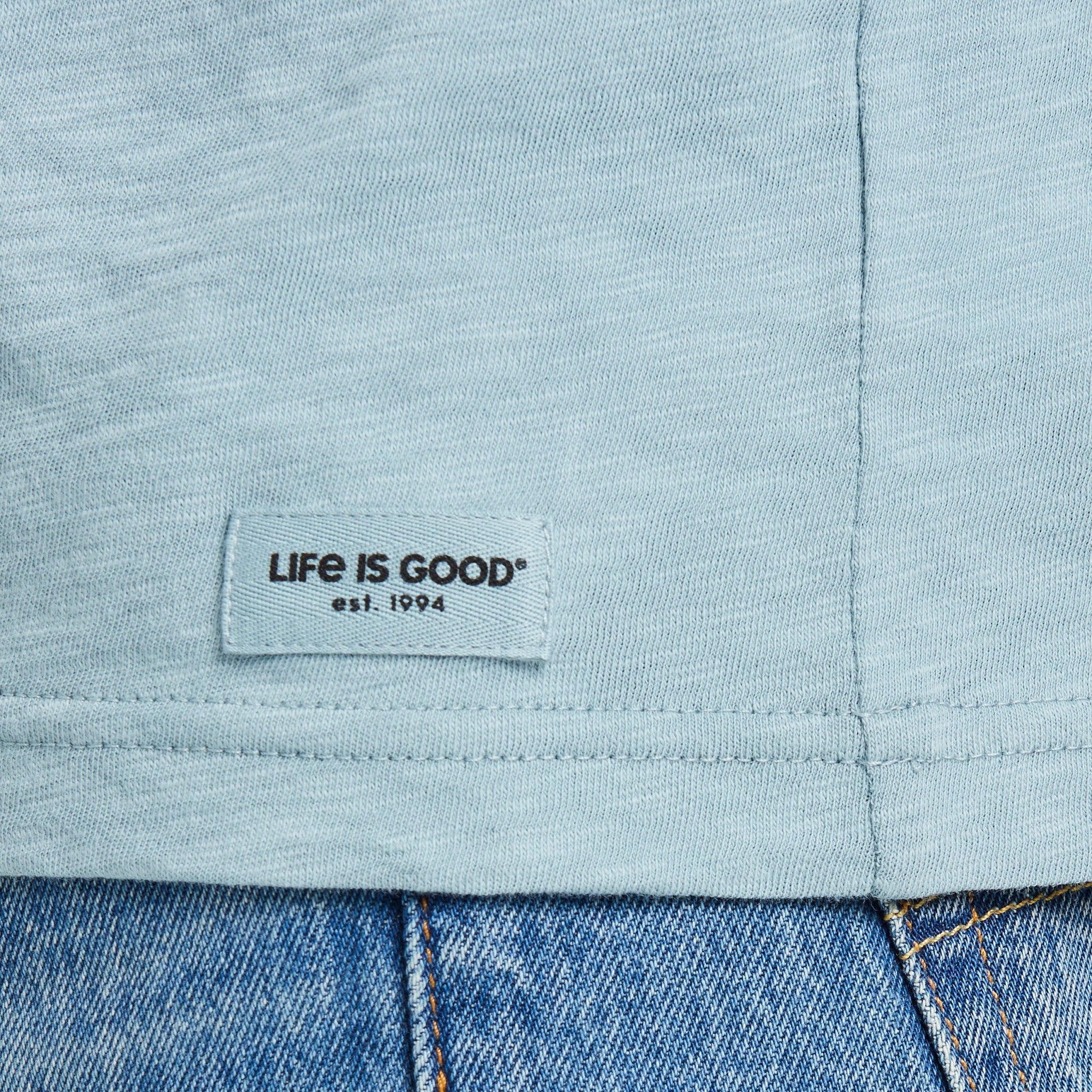 Men's Art of Optimism Truck w Guitar Long Sleeve Slub Hoodie