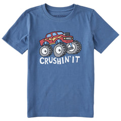 Kids Crushin It Truck Short Sleeve Crusher Tee