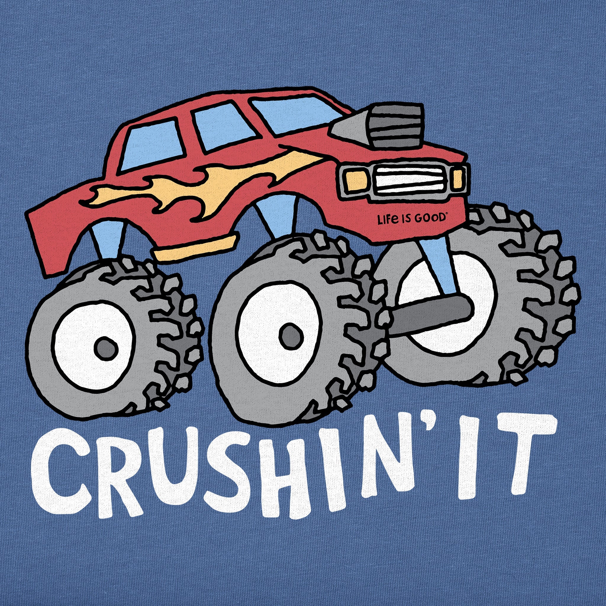 Kids Crushin It Truck Short Sleeve Crusher Tee