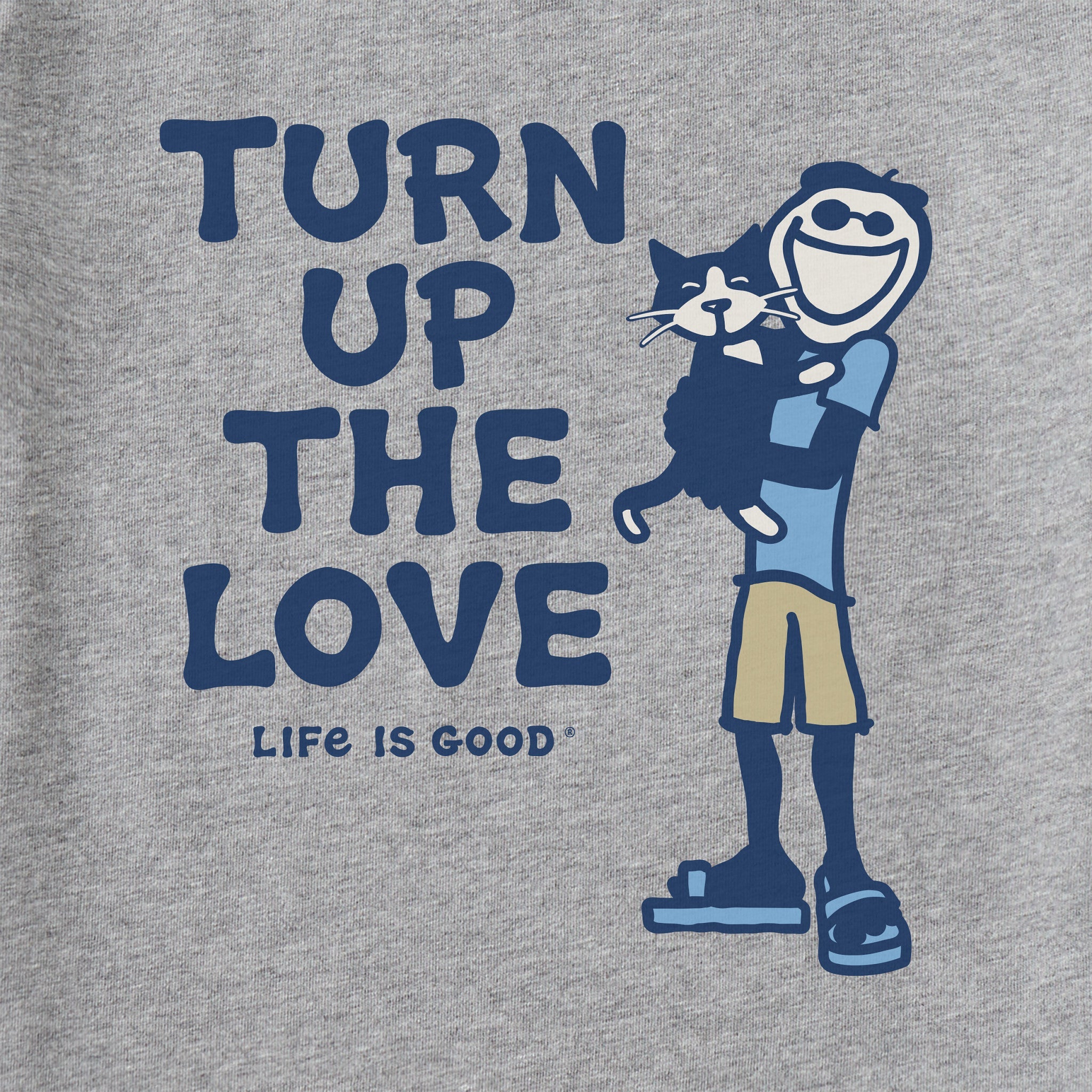 Men's Jake and Tux Turn Up the Love Short Sleeve Tee