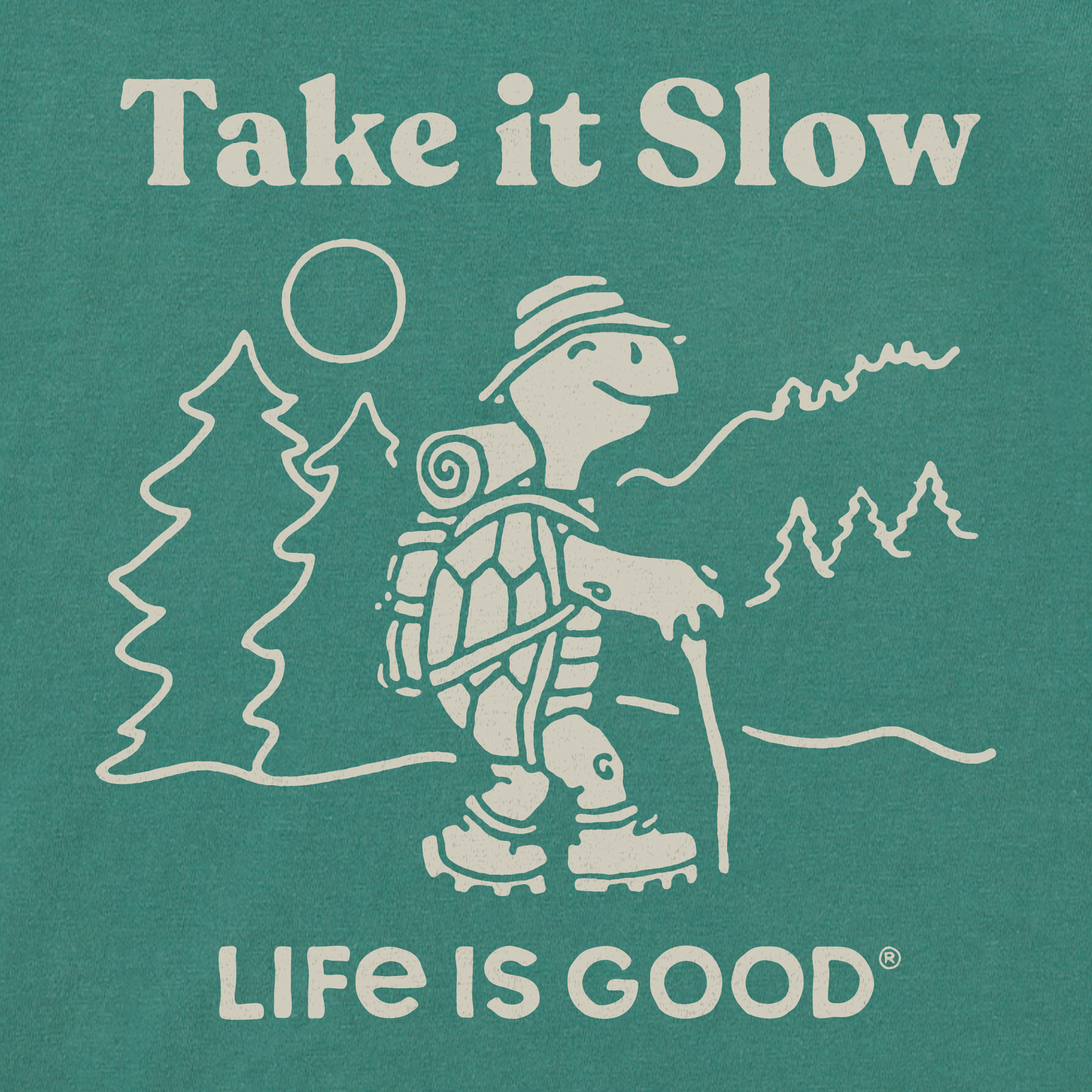 Men's Take it Slow Turtle Hike Short Sleeve Crusher Tee