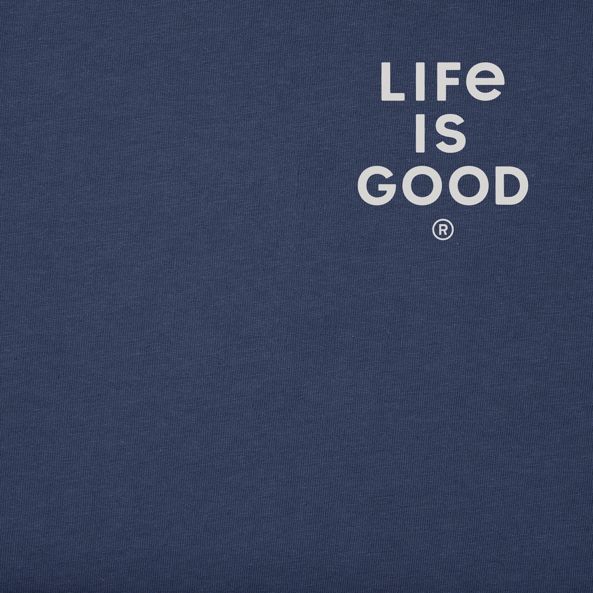 Men's Life is Good Rainbow Sunset Short Sleeve Tee