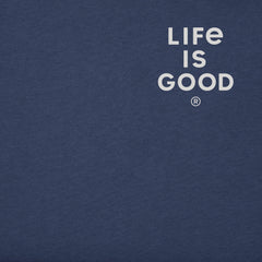 Men's Life is Good Rainbow Sunset Short Sleeve Tee