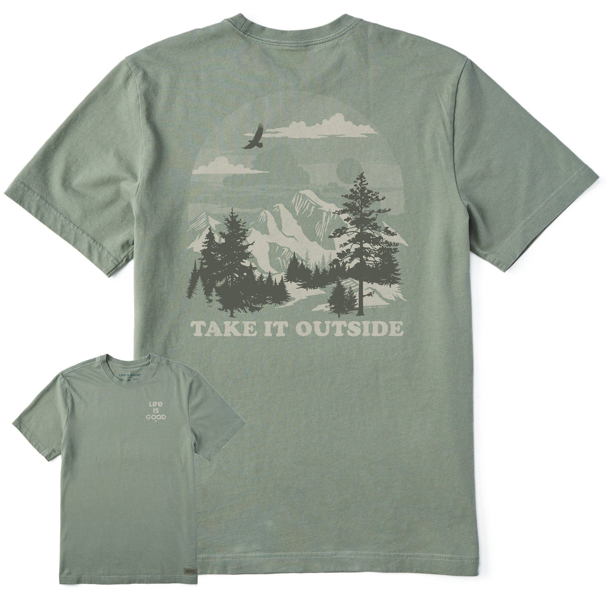 Men's Take it Outside Scenic Sunset Short Sleeve Crusher Tee