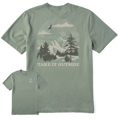 Men's Take it Outside Scenic Sunset Short Sleeve Crusher Tee