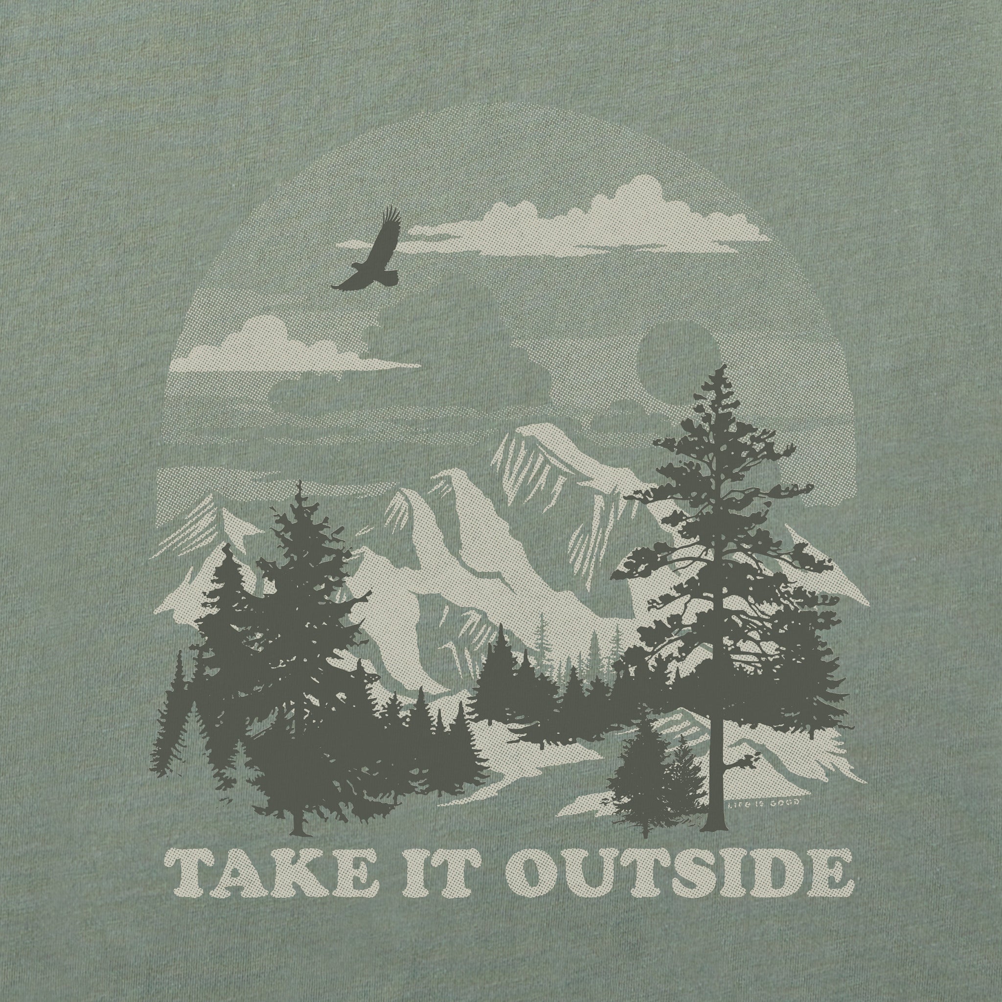Men's Take it Outside Scenic Sunset Short Sleeve Crusher Tee