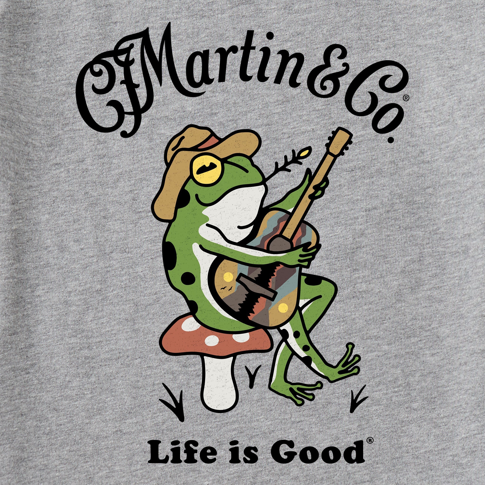 Men's Martin & Co. Frog Guitar Short Sleeve Crusher Tee