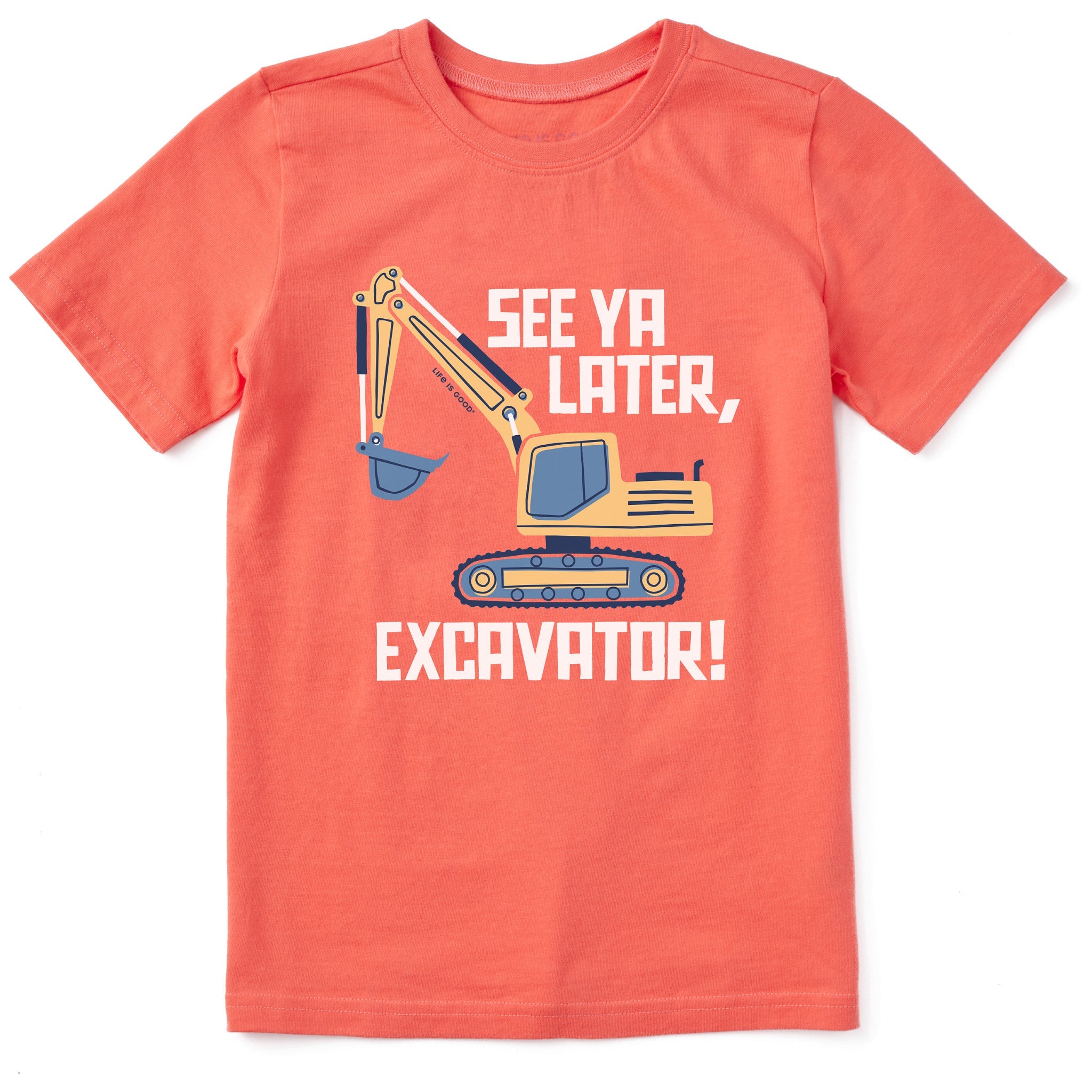 Kids See Ya Later, Excavator Short Sleeve Crusher Tee