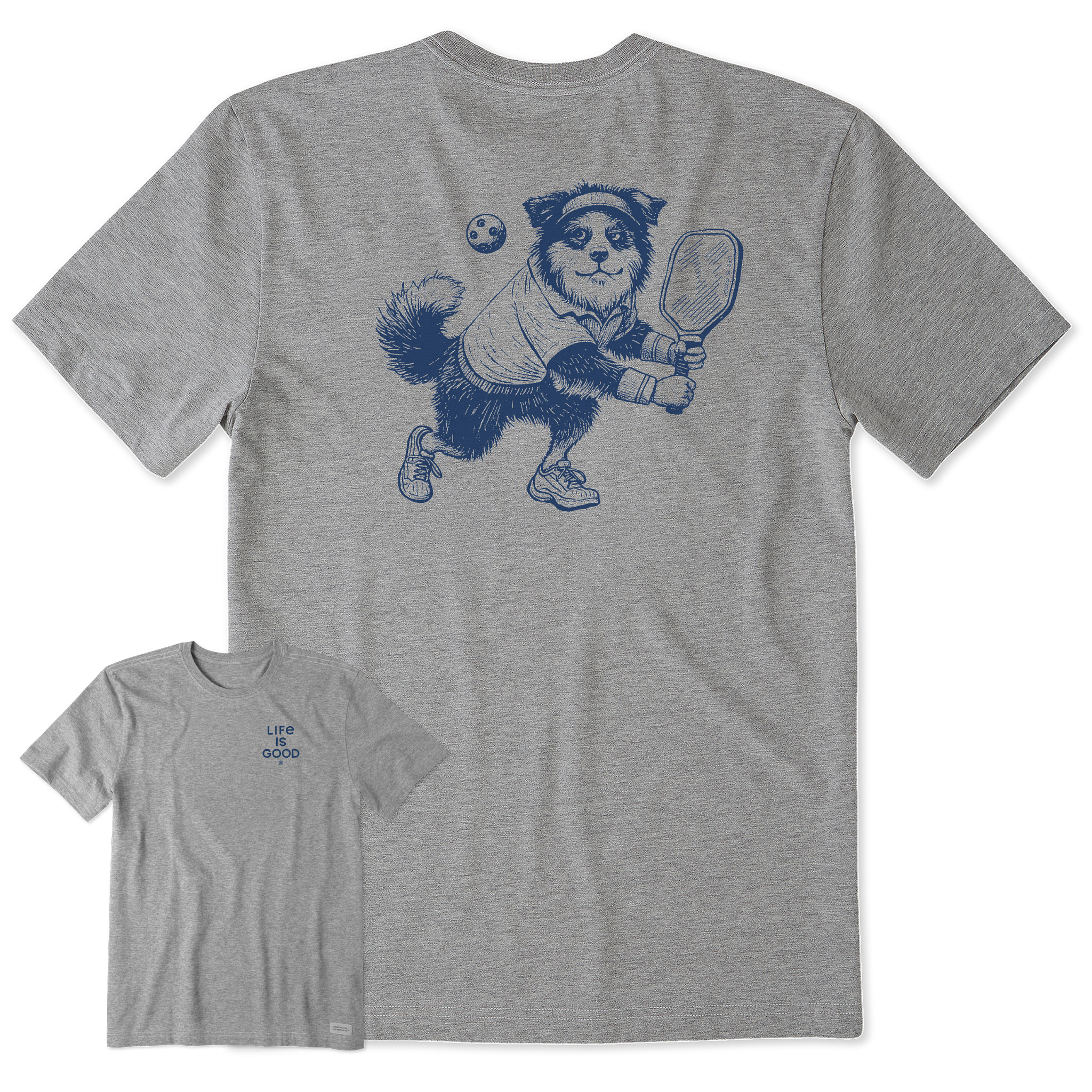 Men's Bert's Aussie w Pickleball Short Sleeve Crusher Tee