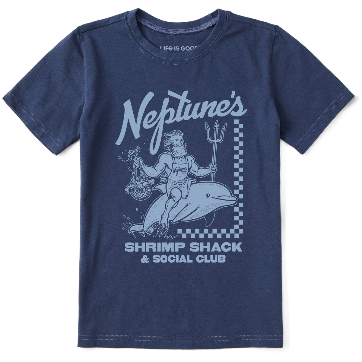 Kids Neptune's Shrimp Shack Short Sleeve Crusher Tee