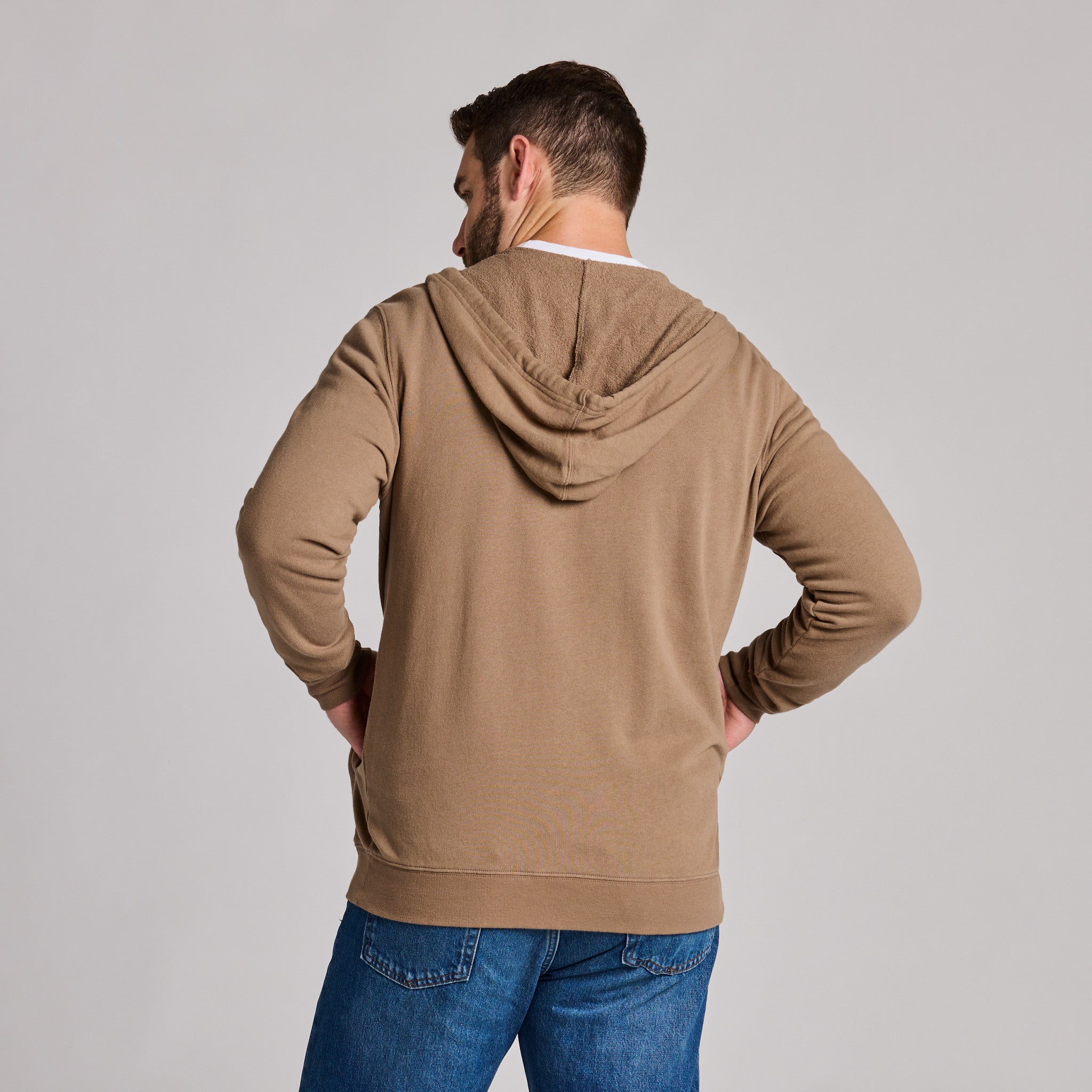 Men's Life is Good Crafty Wordmark French Terry Zip Hoodie