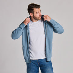 Men's Life is Good Crafty Wordmark French Terry Zip Hoodie