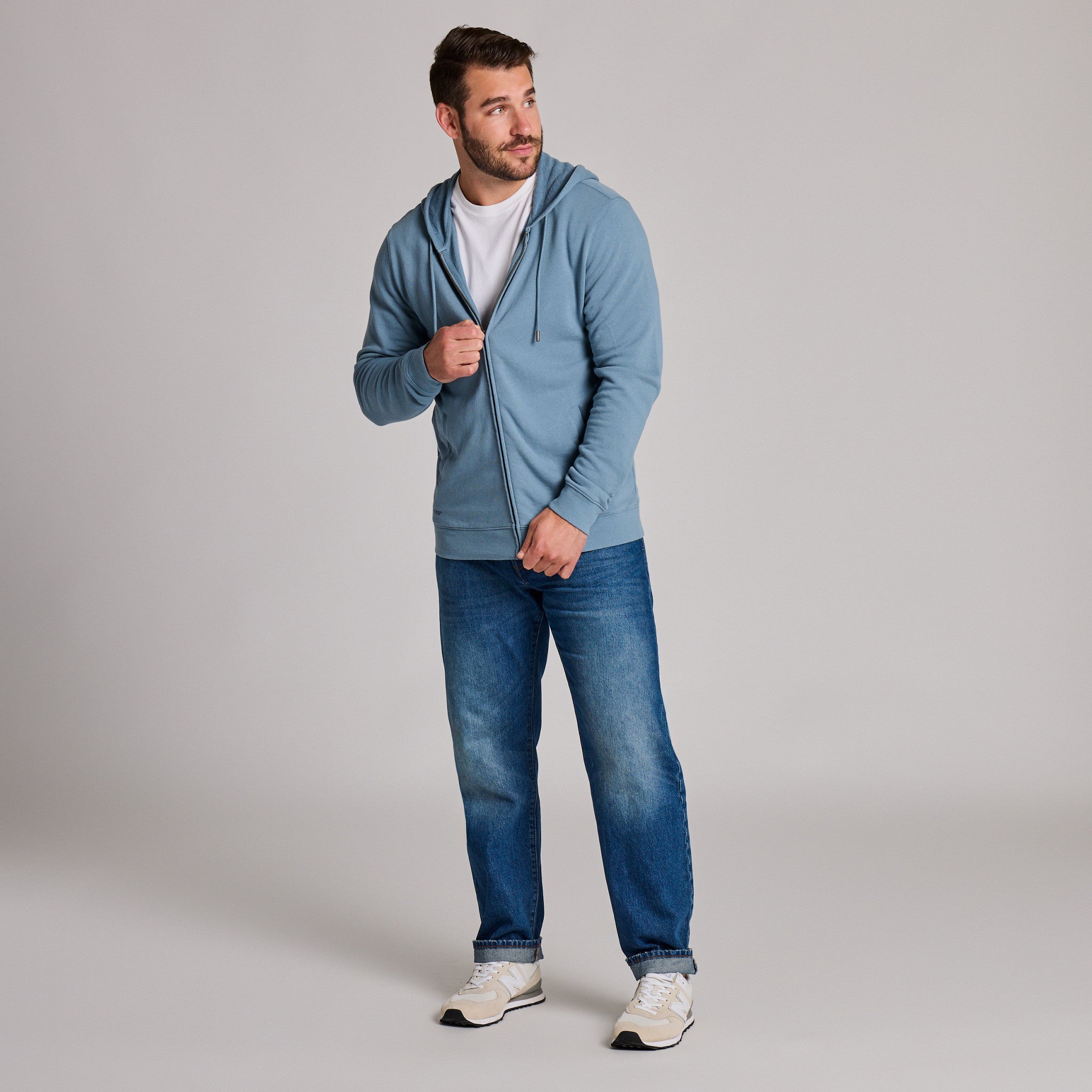 Men's Life is Good Crafty Wordmark French Terry Zip Hoodie