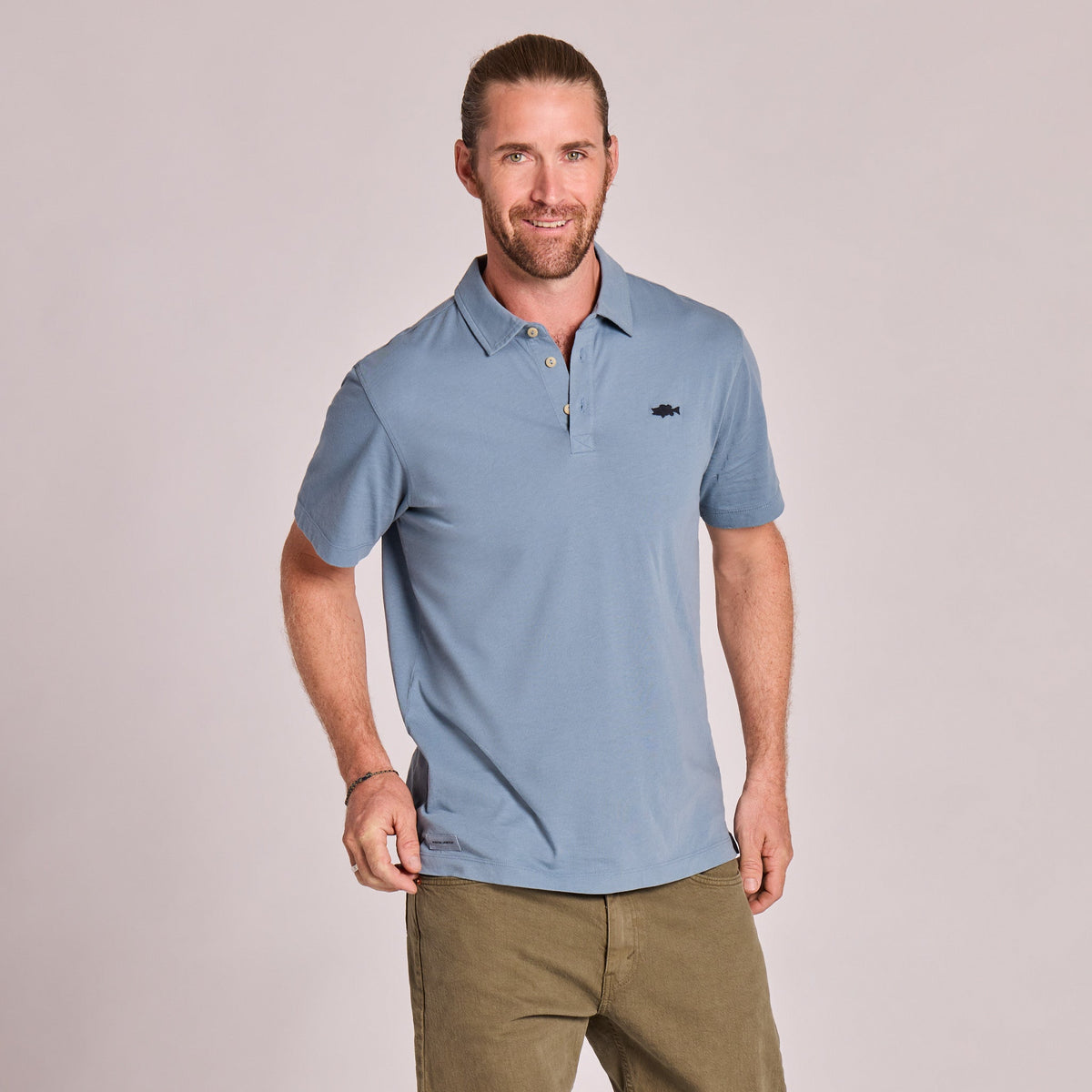 Men's Bert's Bass Short Sleeve Crusher-LITE Polo