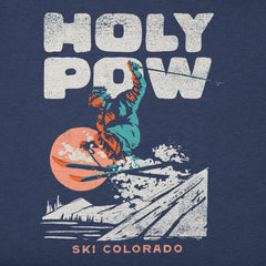 Kids Holy Pow Ski Colorado Long Sleeve Crusher Tee