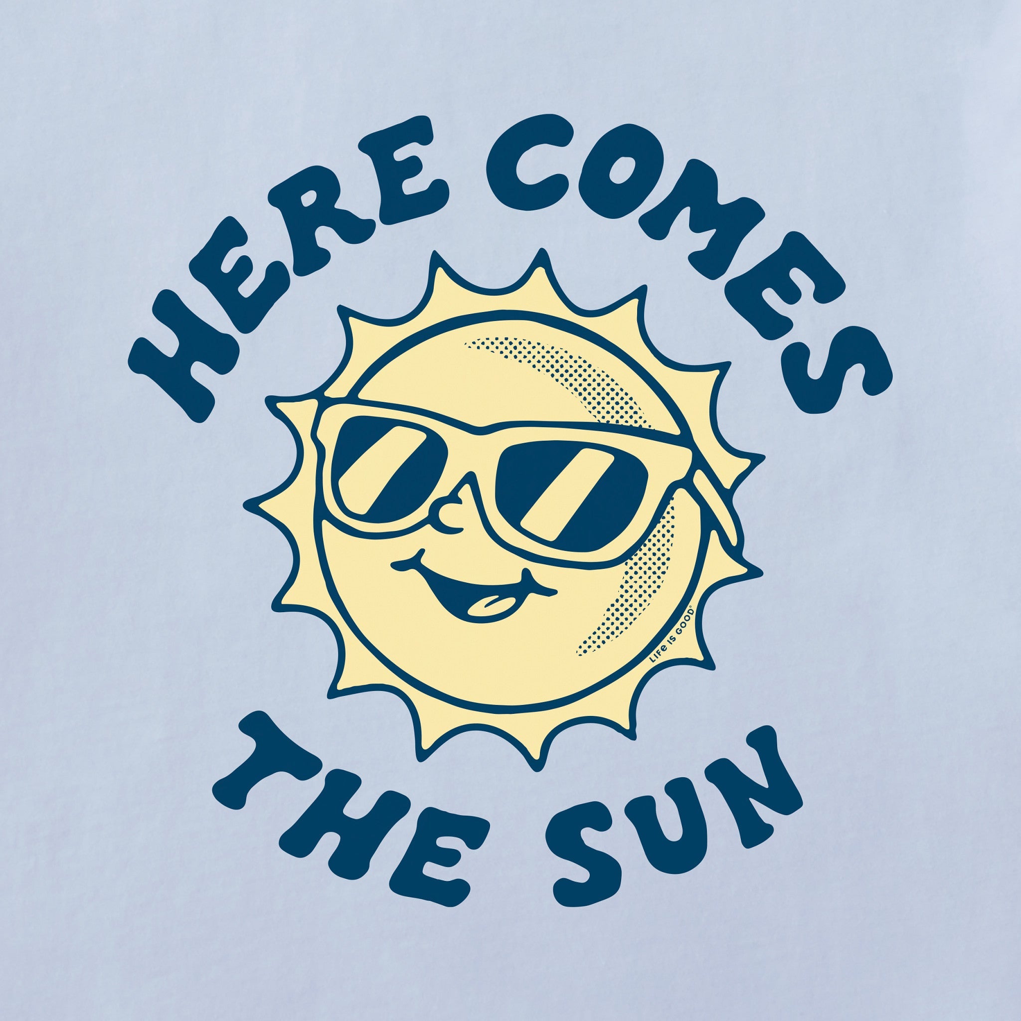 Baby Here Comes The Sun Circle Sunglasses Short Sleeve Crusher Baby Bodysuit