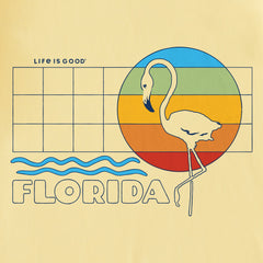 Men's Florida Flamingo Short Sleeve Crusher Tee