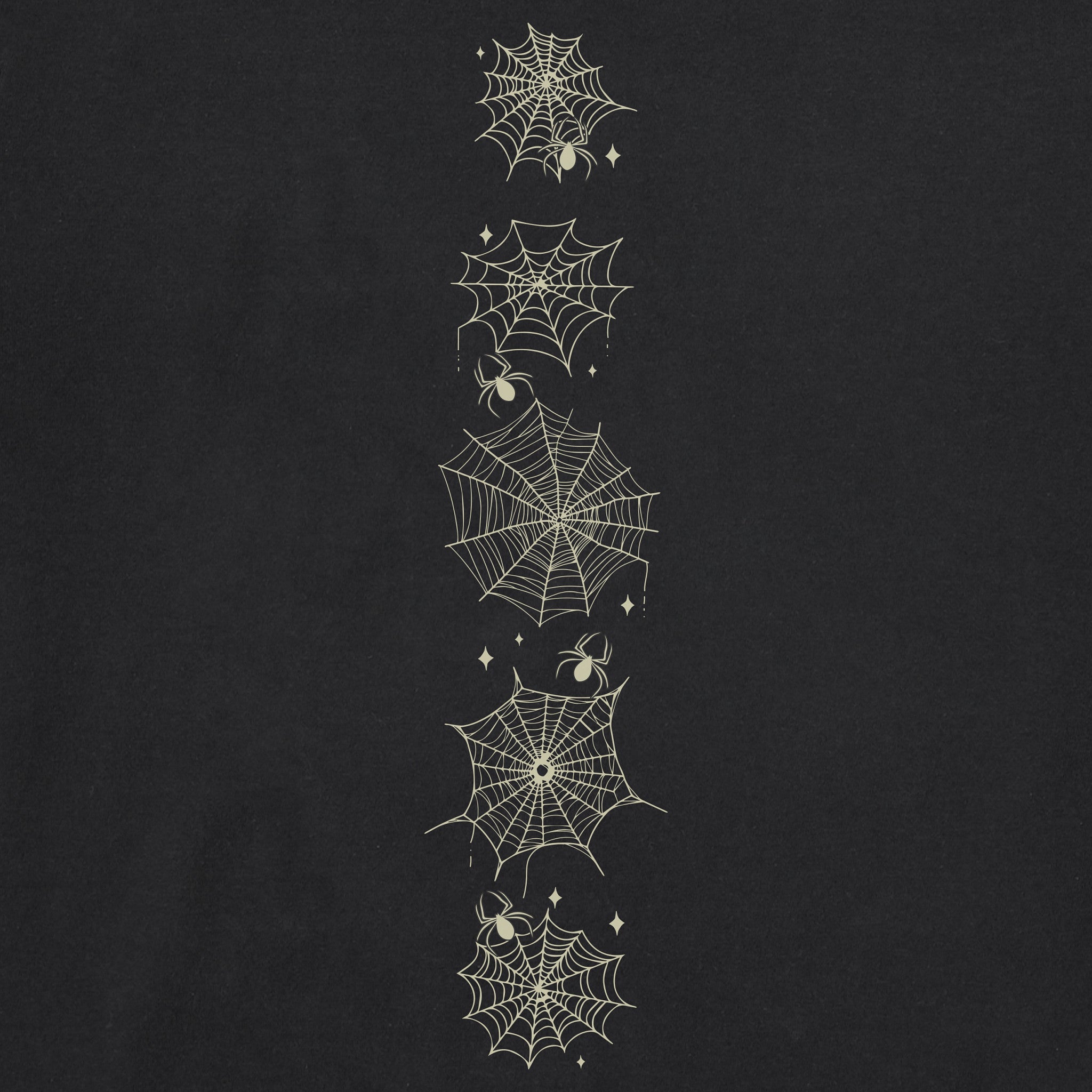 Kids Spooky Spiderweb Long Sleeve Crusher Tee