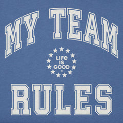 Kids My Team Rules Short Sleeve Crusher Tee