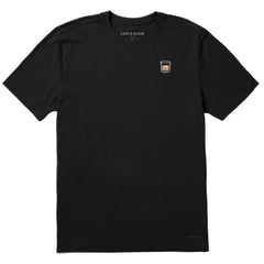 Men's Embroidered Whiskey Glass Short Sleeve Crusher Tee