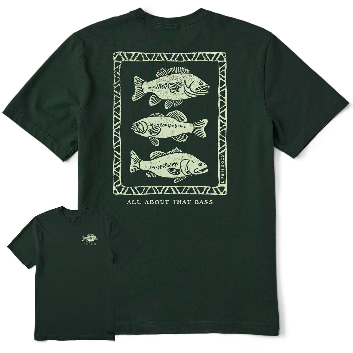 Men's All About That Bass Short Sleeve Crusher Tee
