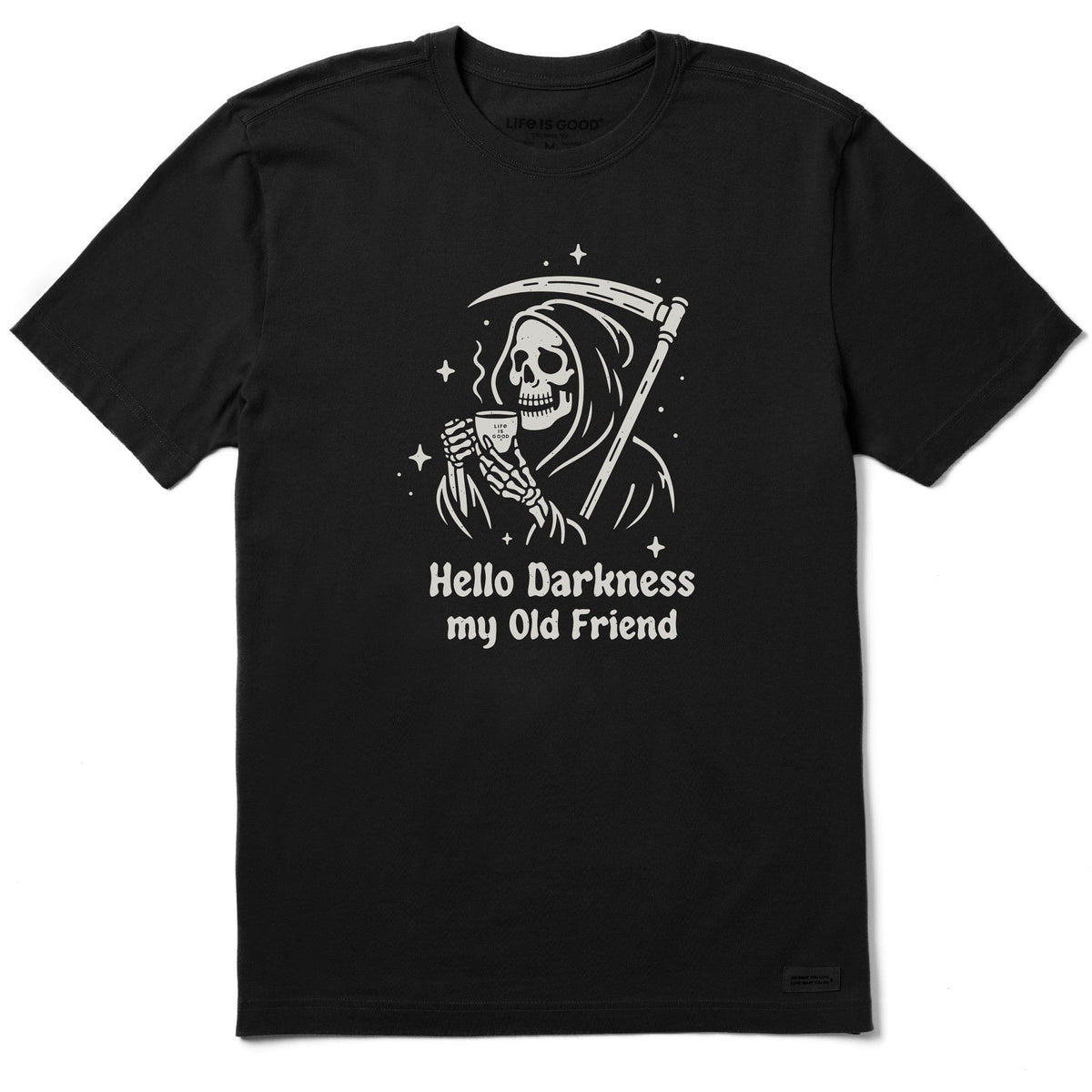 Men's Hello Darkness My Old Friend Grim Short Sleeve Tee