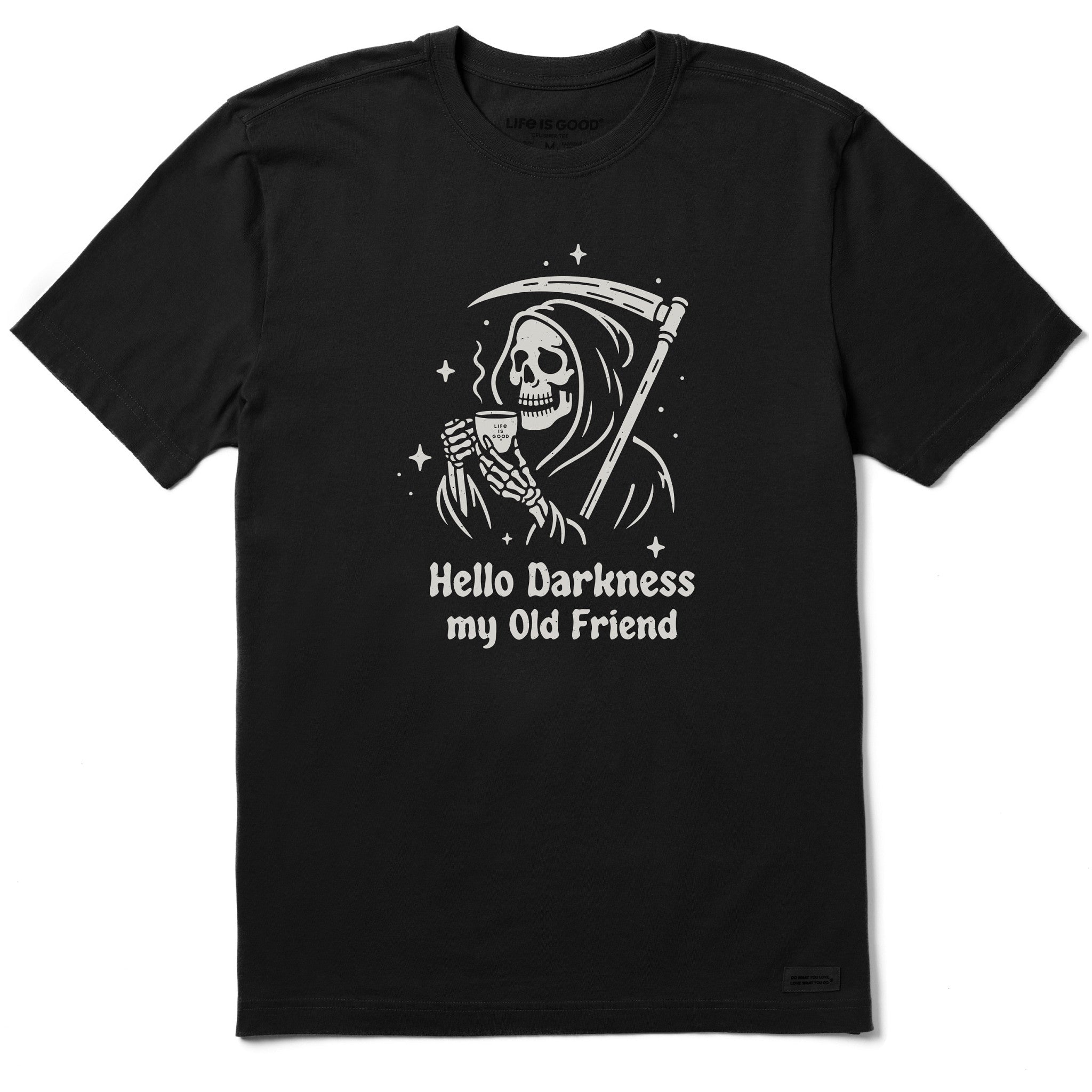 Men's Hello Darkness My Old Friend Grim Short Sleeve Tee