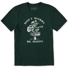 Men's Don't Worry Be Hoppy Frog Short Sleeve Crusher Tee