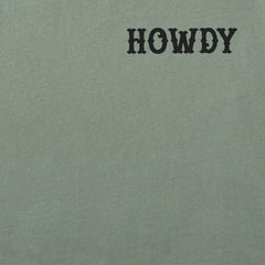 Men's Howdy Cowboy Skeleton Short Sleeve Crusher Tee