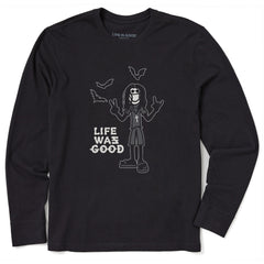 Men's Heavy Metal Life Was Good Long Sleeve Crusher Tee