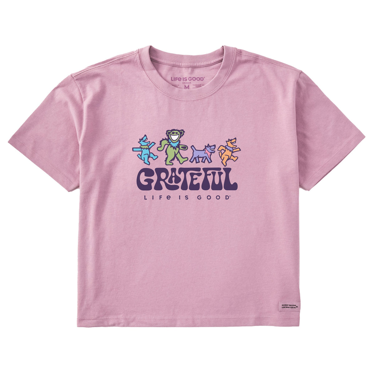 Women's Grateful Dancers Short Sleeve Crusher Boxy Tee