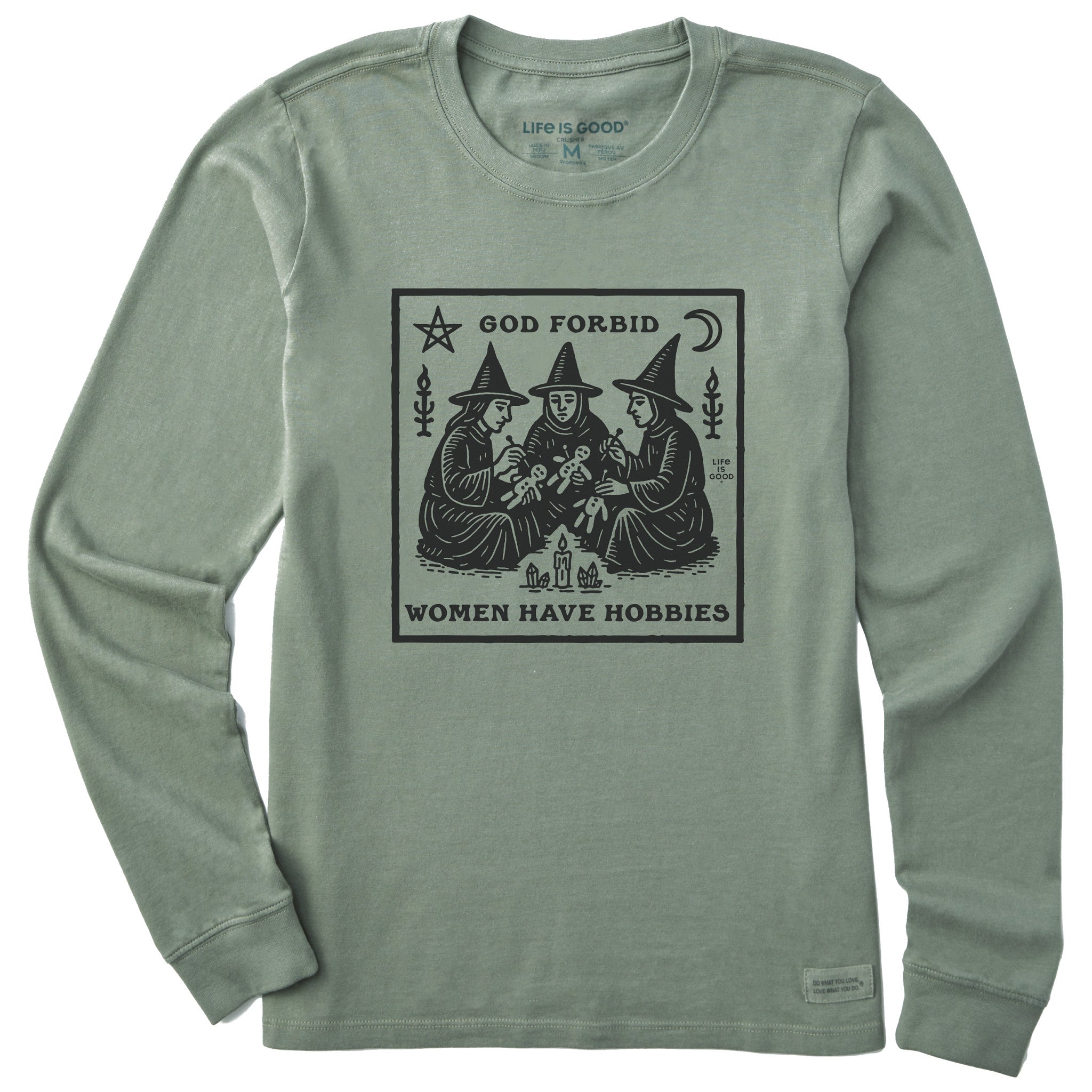 Women's Hobbies Long Sleeve Crusher Tee