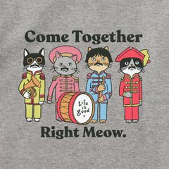 Adult Unisex Come Together Right Meow Every Wear Crew Sweatshirt