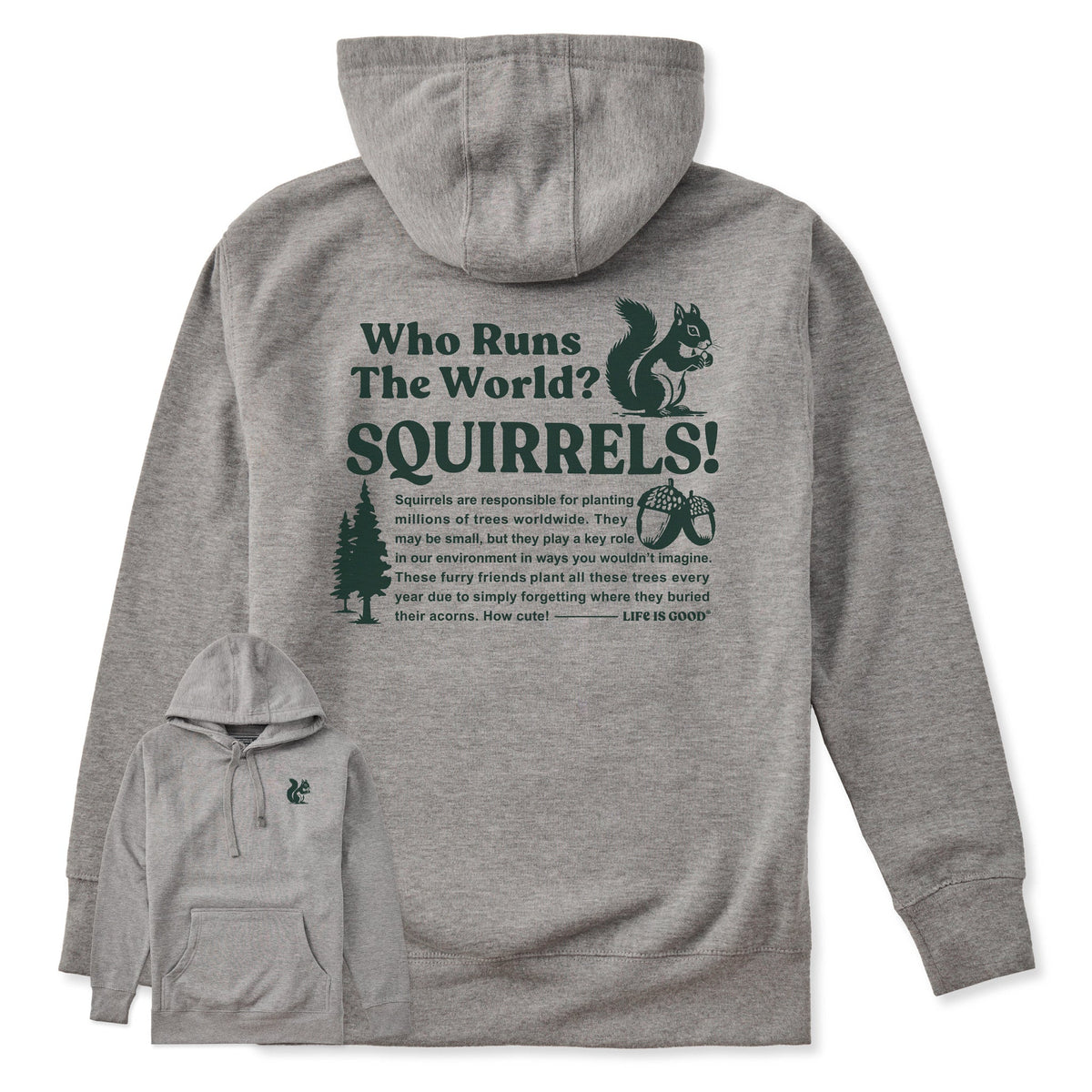 Adult Unisex Squirrels Run the World Every Wear Hoodie Sweatshirt