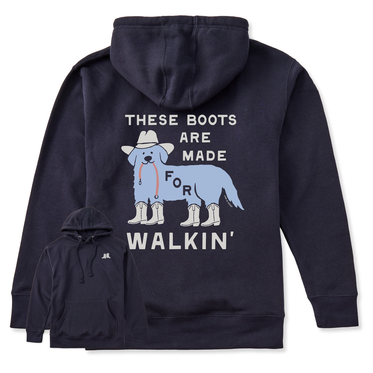 Adult Unisex These Boots are Made for Walkin Dog Every Wear Hoodie Sweatshirt