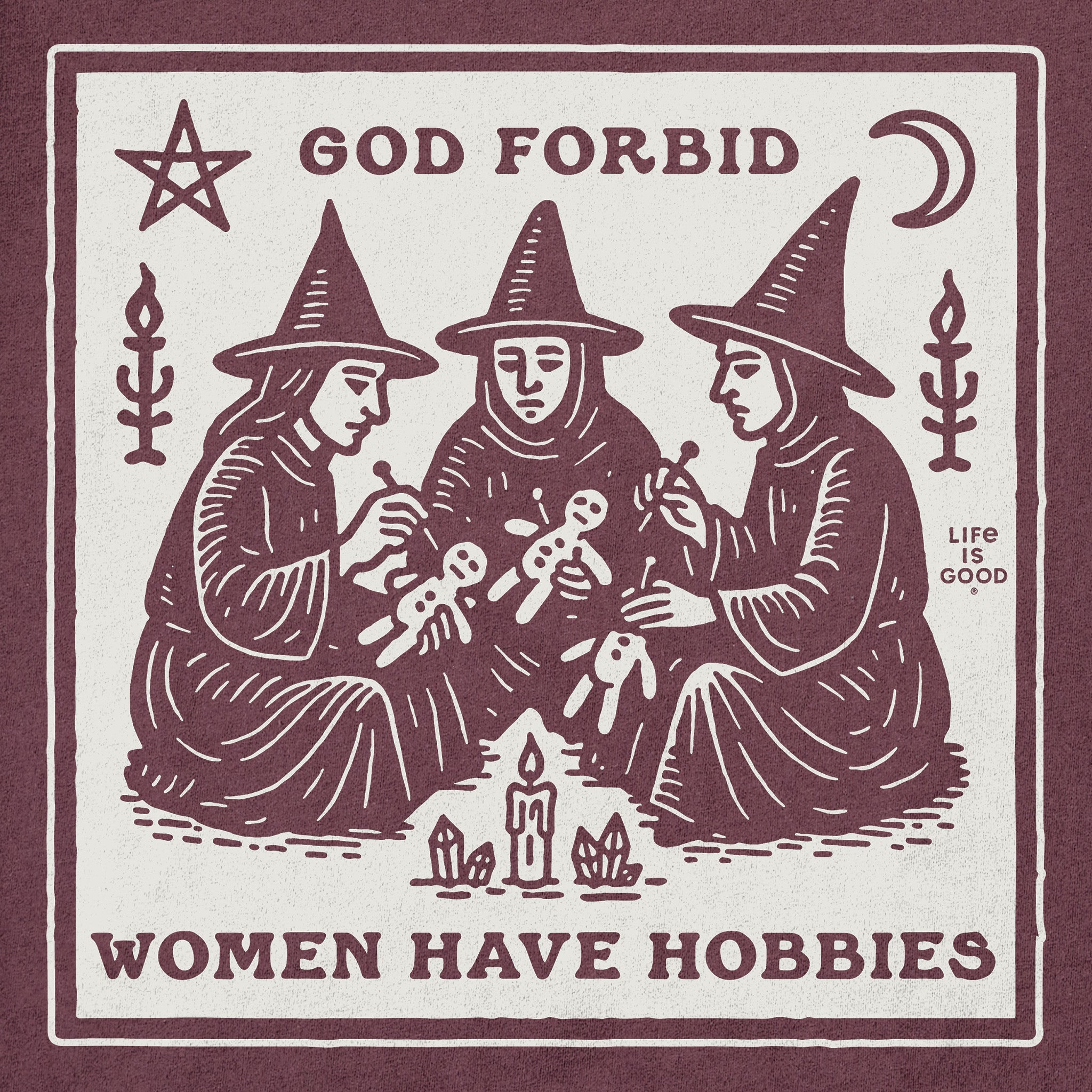 Women's Hobbies Long Sleeve Crusher Tee