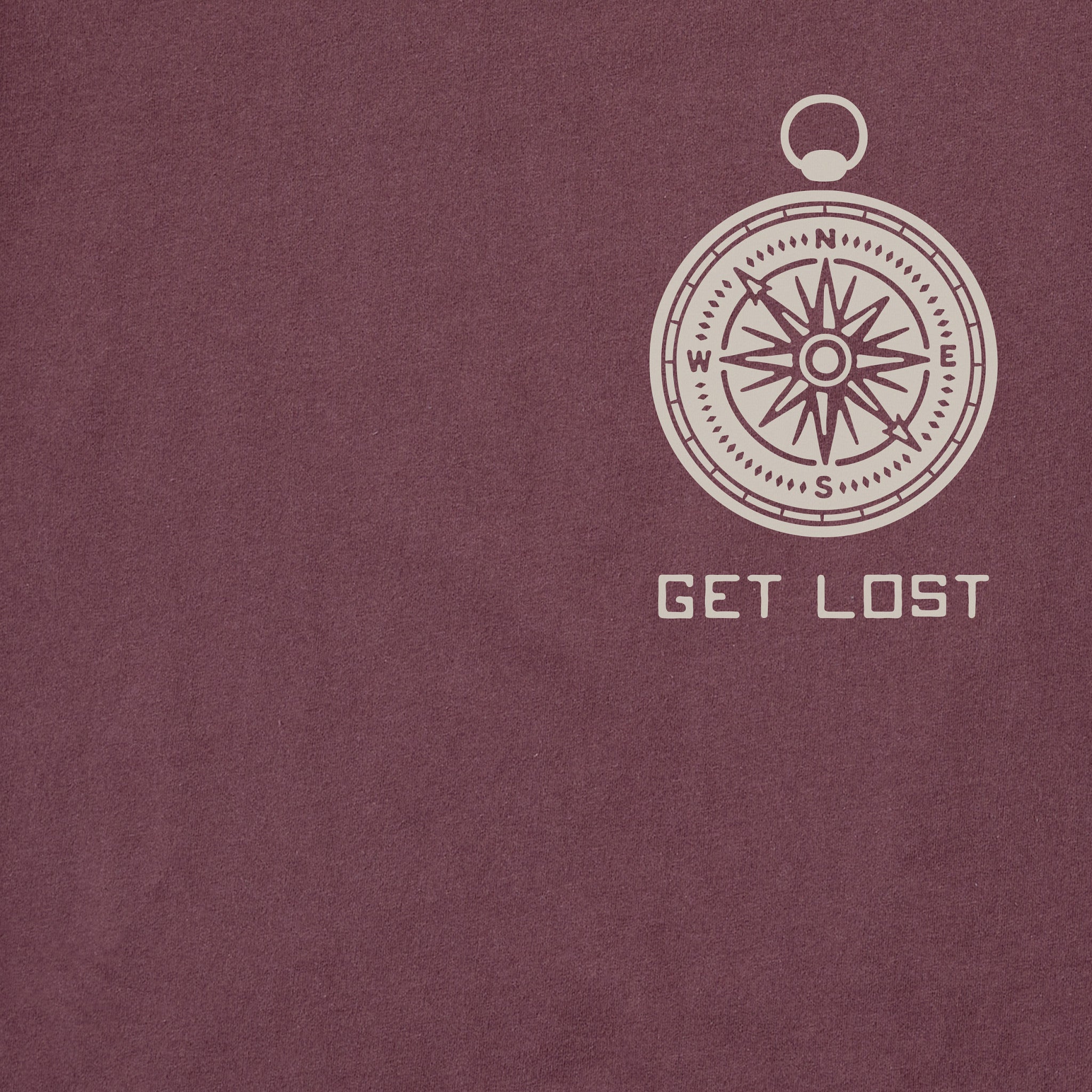 Men's Get Lost Compass Long Sleeve Crusher Tee