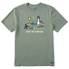 Men's Jake & Rocket Lighthouse Walk OOO Short Sleeve Crusher Tee