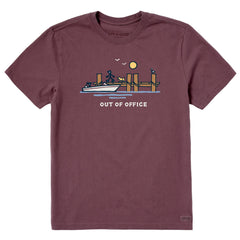 Men's Dock Lake Out of Office Short Sleeve Crusher Tee