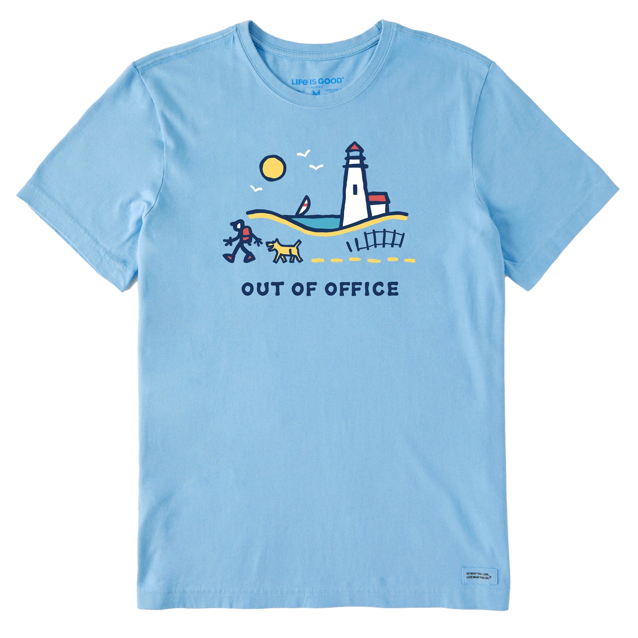 Men's Jake & Rocket Lighthouse Walk OOO Short Sleeve Crusher Tee