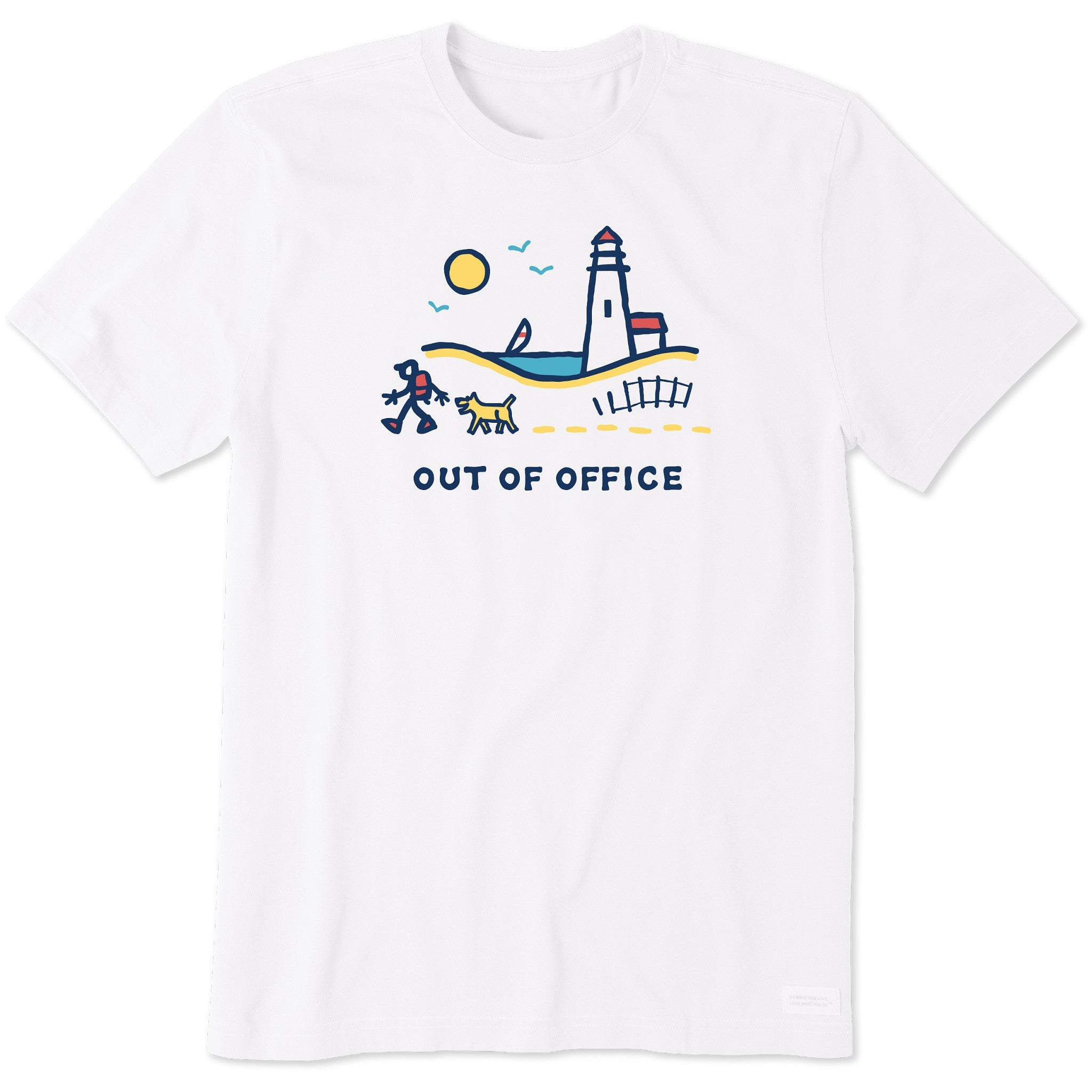 Men's Jake & Rocket Lighthouse Walk OOO Short Sleeve Crusher Tee
