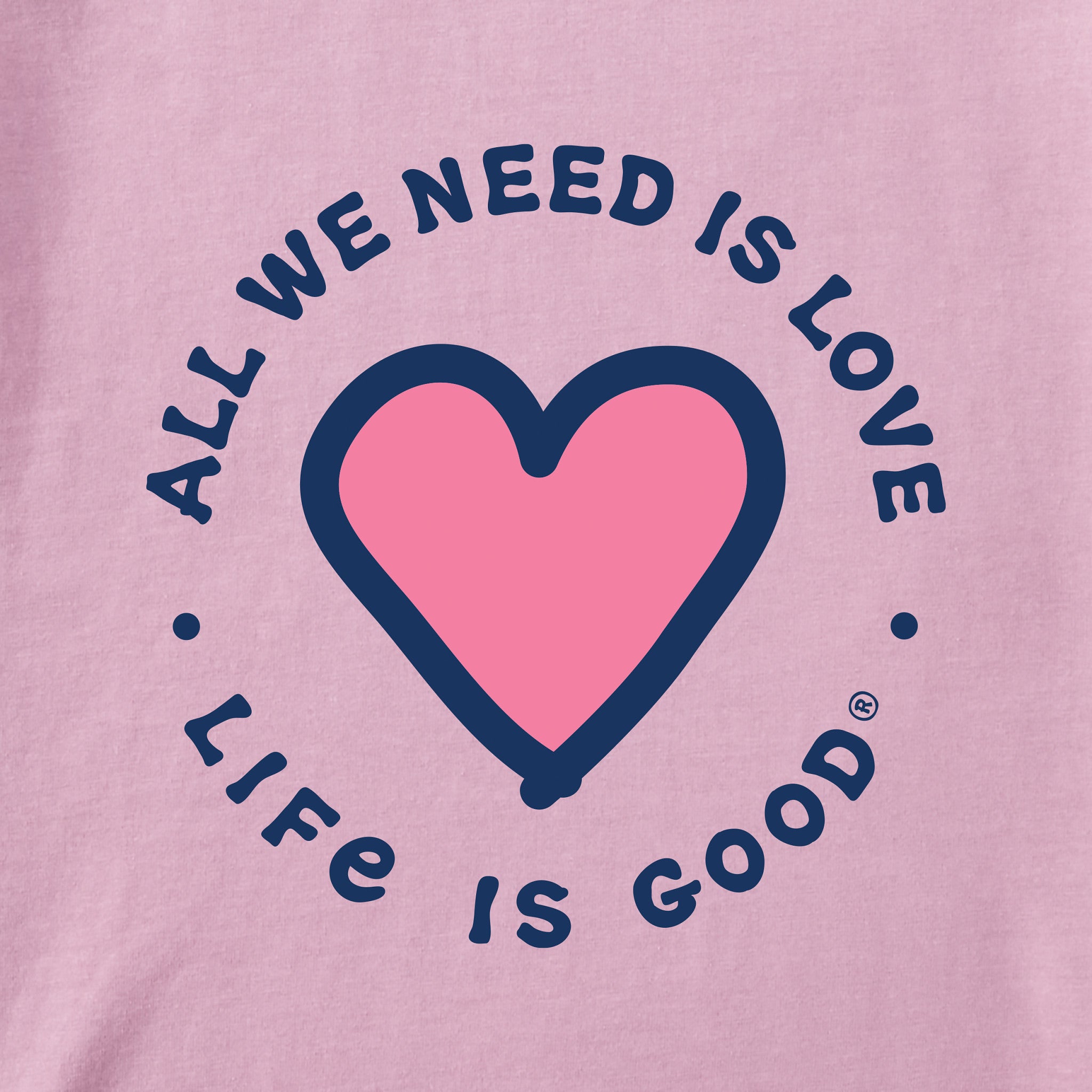 Women's Heart All We Need Short Sleeve Crusher Boxy Tee