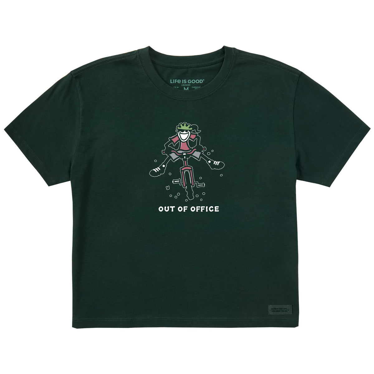 Women's Jackie Mountain Bike Out of Office Short Sleeve Crusher Boxy Tee