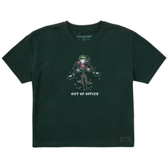 Women's Jackie Mountain Bike Out of Office Short Sleeve Crusher Boxy Tee